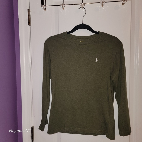 Polo Ralph Lauren Other - Polo  by Ralph Lauren Boy's Olive Green Long Sleeve Shirt Sz: M (10-12)